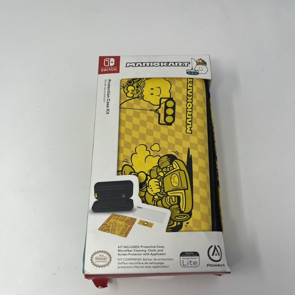 Nintendo Switch Lite MarioKart Protection Case Kit with Screen Protector